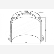 ΤΑΜΠΟΥΡΟ BPW 300x200/295mm 10Χ21