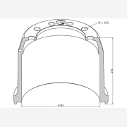 ΤΑΜΠΟΥΡΟ BPW 300x200/295mm 10Χ23