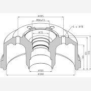 ΤΑΜΠΟΥΡΟ ΜΒ 308x122/171mm 814 ΕΜ.33211