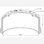 ΤΑΜΠΟΥΡΟ ΜΒ 364x160/210mm 1117