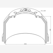 ΤΑΜΠΟΥΡΟ SAF 355x200/280mm 10Χ23