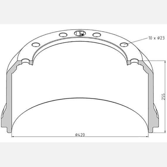 ΤΑΜΠΟΥΡΟ SAF 420x200/256mm 10Χ23