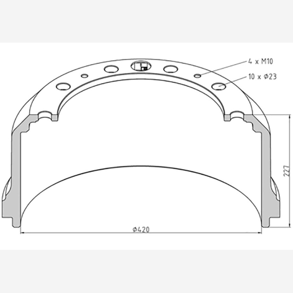 ΤΑΜΠΟΥΡΟ SAF 420x180/227mm ΑΦ.290