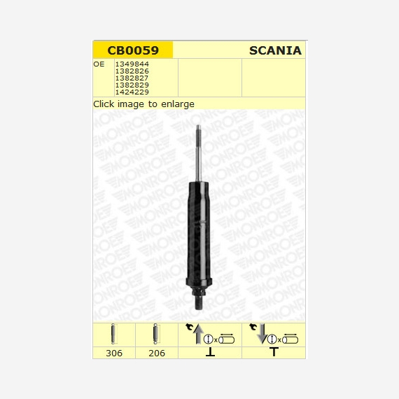 ΑΜΟΡΤΙΣΕΡ ΚΑΜΠΙΝΑΣ SCANIA 144-164 ΟΠΙΣΘΙΟ [306-206]