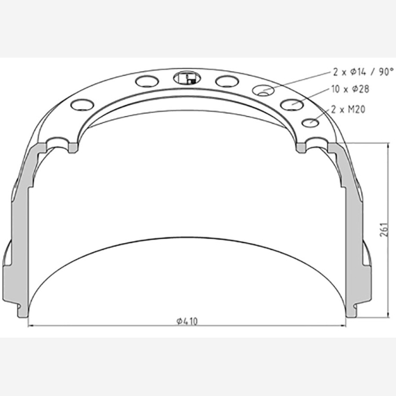 ΤΑΜΠΟΥΡΟ VOL 410x175/261mm ΕΜ